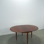 Vintage Design Uitschuifbare Palissander Lübke Ronde Tafel thumbnail 16