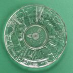 Mid Century Glas Abc Plate, S.J. Thomassen Voor Leerdam Glas Fabriekscentrum thumbnail 3