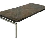 Vintage Brutalist Coffee Table With Chrome Frame, 1970 thumbnail 15