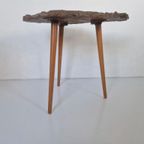 Mid Century Boomstam Side Table Vintage Design thumbnail 5