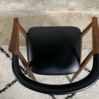 Armchair Model 213 In Teak And Skai Designed By Th Harlev For Farstrup Mobel thumbnail 4