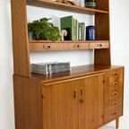 Scandinavisch Vintage Teak Fineren Dressoir/ Boekenkast Midsund thumbnail 9