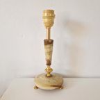 Albast Messing Lampenvoet Vintage Lamp thumbnail 6