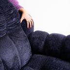 Vintage Fauteuil "Cloud" In Ribfluweel thumbnail 8