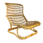 Rotan Lounge Chair, Tito Agnoli 1960S thumbnail 5