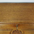 Brocante, Vintage Secretaire, Ladekast, Landelijk Bureau 808 thumbnail 15