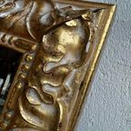 Vintage Geslepen Spiegel In Houten Kader In Het Goud thumbnail 9