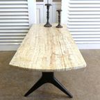 Prachtige Retro Vintage Midcentury Marmeren Salontafel thumbnail 10