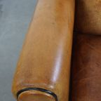 Prachtige, Comfortabele En Tijdloze Schapenleren Design Fauteuil/ Armchair In Art Deco Stijl thumbnail 13