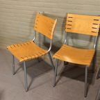 Set Van 5 Vintage Ruud Jan Kolkke Stoelen Eetkamerstoelen thumbnail 5