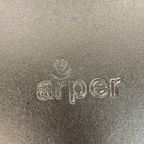 6 X Arper Italy Blue Leather Diningroom Chairs thumbnail 2