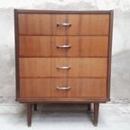 Strakke Vintage Ladekast Jaren 60 Chest Of Drawers thumbnail 2