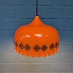 Vintage Oranje Hanglamp, Jaren '60, Deens Design Fog & Mørup thumbnail 6