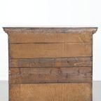 Elegante Vroeg 18e Eeuwse Antieke Engelse Ladekast/ Commode Gemaakt Van Eikenhout Met 5 Lades thumbnail 6