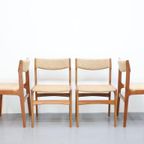 Set Van 4 Deense Erik Buch Stoelen In Teak thumbnail 2