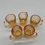 Set Vintage Shotglaasjes Ombre Oranje 5 Stuks thumbnail 2