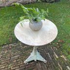 Schitterende Bistrotafel Tuintafel Met Marmer Art Deco 1930 Frans thumbnail 3