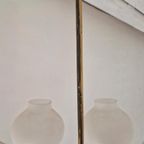 Mid Century Design Kroon Luchter 5 Armig Tulp Vormig Glas thumbnail 15