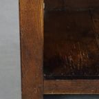 Mooie Antieke Eind 19e Eeuwse Balie/ Dressoir/ Presentatie Tafel Met Een Lade thumbnail 4