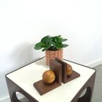 Vintage Oude Houten Boekensteun thumbnail 7