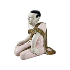 Grote Houten Aziatische Boeddha Met Koninklijk Gewaad 49cm thumbnail 8