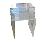 Set Van 3 Nesting Tables In Plexiglas / Salontafel thumbnail 5