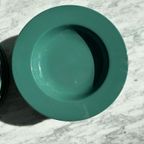 6X Diep 6X Dinerbord Vintage Donkergroen thumbnail 3
