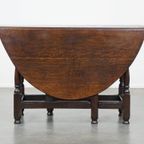 Zeer Mooie Antieke Eikenhouten Engelse Gateleg Tafel Met Een Uitmuntend Patina thumbnail 7
