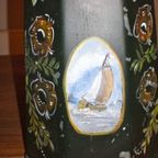 Vintage Geschilderde Metalen Lamp Met Handvat thumbnail 2