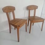 2 Vintage Houten Stoelen thumbnail 7