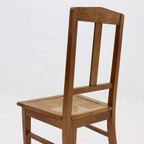 Amsterdam School Oak And Cane Chair 1920S thumbnail 7