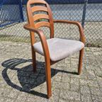 Set Van 6 Eetkamerstoelen - Holstebro Møbelfabrik Denemarken thumbnail 10