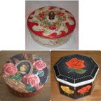 3 X Mooie Vintage Blikken Rond Bloemen Design thumbnail 10