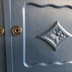 Eikenhouten Kastje Geschilderd In Nordisk Blauw thumbnail 6