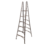 Oude Frans Industriële Metalen Ladder thumbnail 8