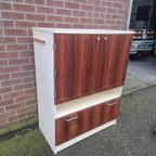 Jaren 70 Palissander Fineer Kast Vintage Design thumbnail 3