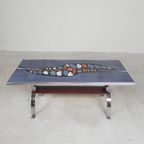 Tegeltafel Met 21 Tegels, Gesigneerd ''Ledu'' thumbnail 7