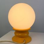 Temde Leuchten Yellow And White Glass Table Lamp Type 1 / 1970 thumbnail 9
