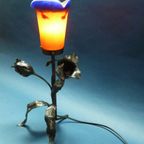Art Deco Wrought Iron Lamp François Carion thumbnail 3