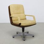 Vintage Bureaustoel Vergaderstoel Leder Eugen Schmidt, 1960 thumbnail 7
