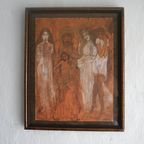 Jan Toorop 'Een Moraal' Print Ca 1897 Signed In Plate thumbnail 2