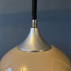 Mid Century Space Age Hanglamp - Vintage Beige Light Fixture thumbnail 10