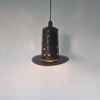 Vintage Metalen Brutalist Hanglamp thumbnail 5