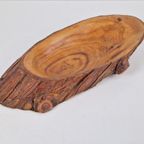 Vintage Pine Fruitschaal Hout Brutalist ‘60 Denmark Schaal thumbnail 9