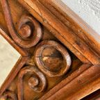 Set Van 2 Vintage Identieke Houten Spiegels In Ibiza Stijl thumbnail 11