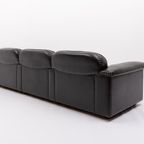 De Sede Ds 101 Black Leather Lounge Sofa, 1970’s thumbnail 12