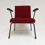 Opnieuw Gestoffeerde Gispen 1401 Fauteuil Van Wim Rietveld thumbnail 6