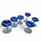 6 X Mambo Low Bubble Adjustable By Archirivolto Design For Delight 2003 / Italy / Blue Lucite thumbnail 4