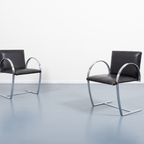 Pair Of Sculptural Italian Modern Chairs / Eetkamerstoelen From 1970’S thumbnail 2