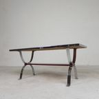 Tegeltafel Met 21 Tegels, Gesigneerd ''Ledu'' thumbnail 3